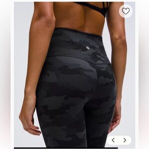Lululemon Align High Rise Pant, camo size 8